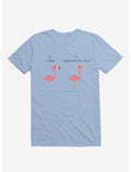 Know Your Birds A Flamingo Or Sunburned Swan Light Blue T-Shirt