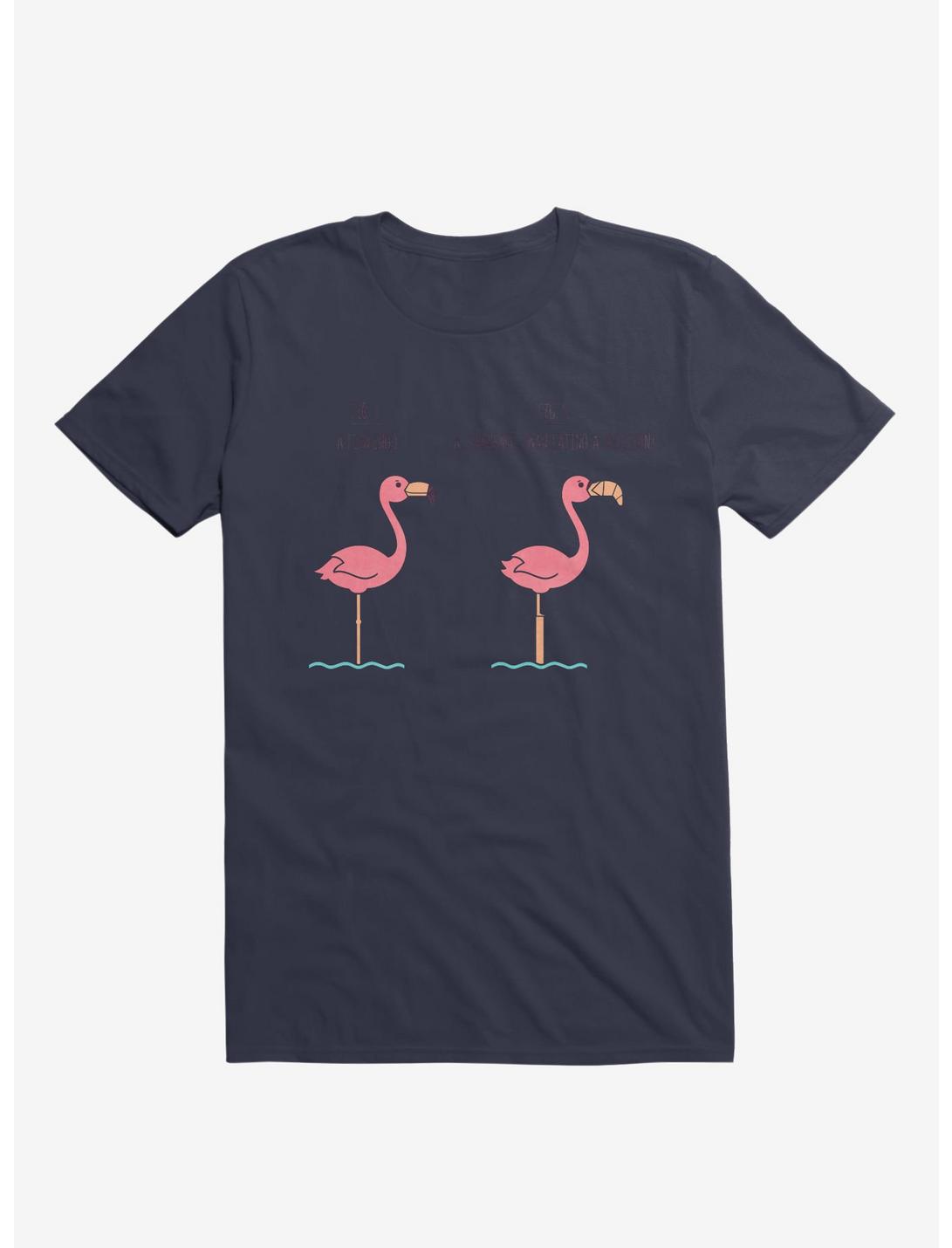 Know Your Birds A Flamingo Or Sunburned Swan Navy Blue T-Shirt