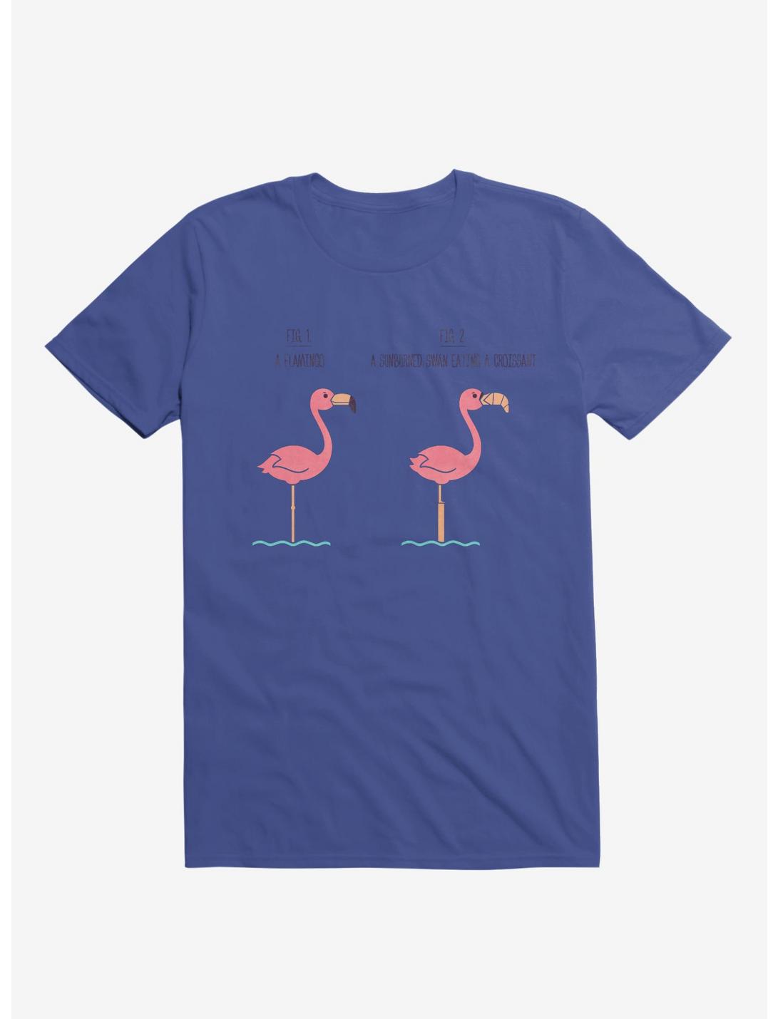 Know Your Birds A Flamingo Or Sunburned Swan Royal Blue T-Shirt