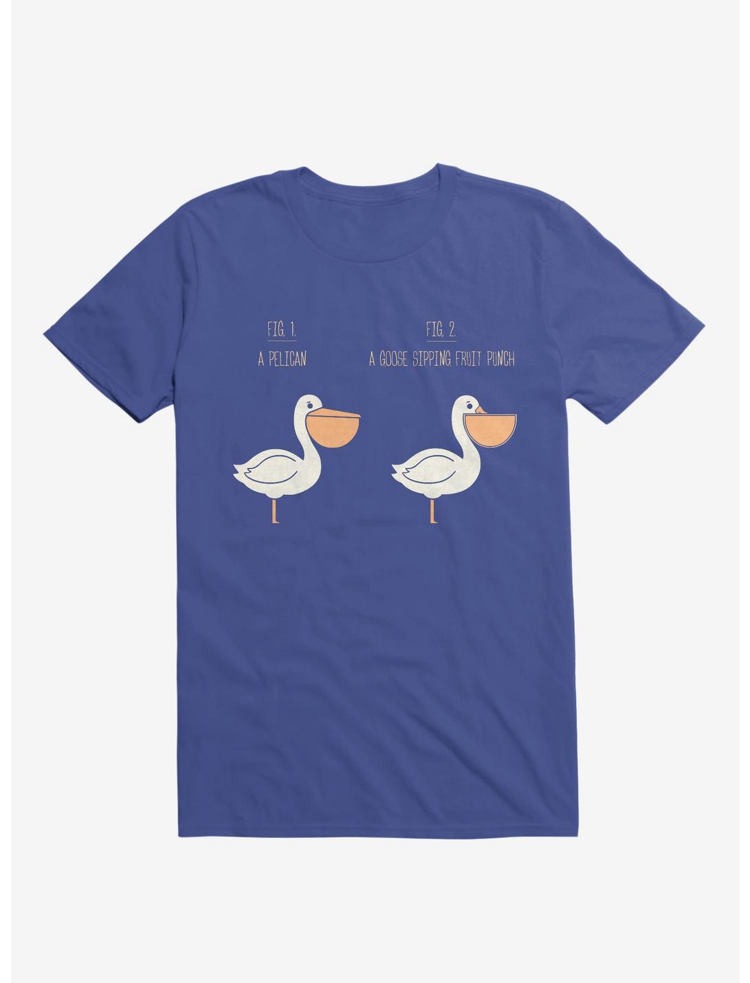 Know Your Birds A Pelican Or A Goose Royal Blue T-Shirt