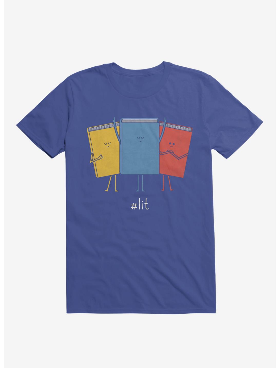 #Lit Books Royal Blue T-Shirt