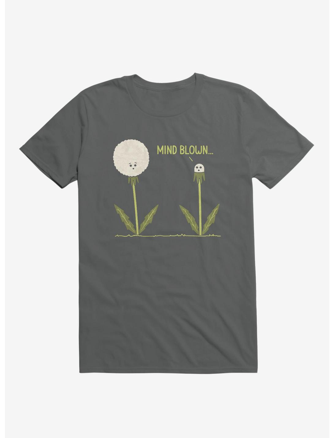 Mind Blown... Dandelion Charcoal Grey T-Shirt