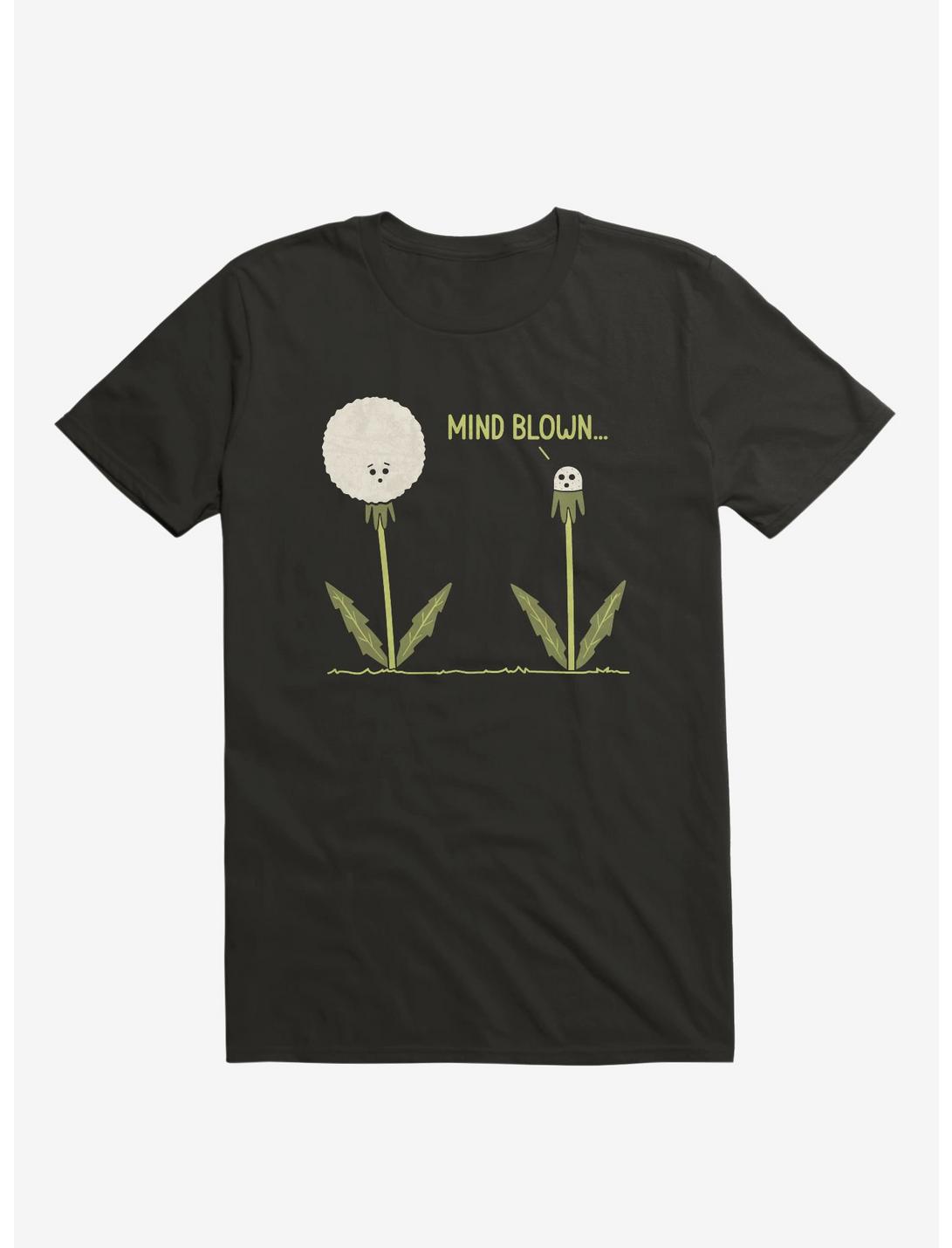 Mind Blown... Dandelion Black T-Shirt