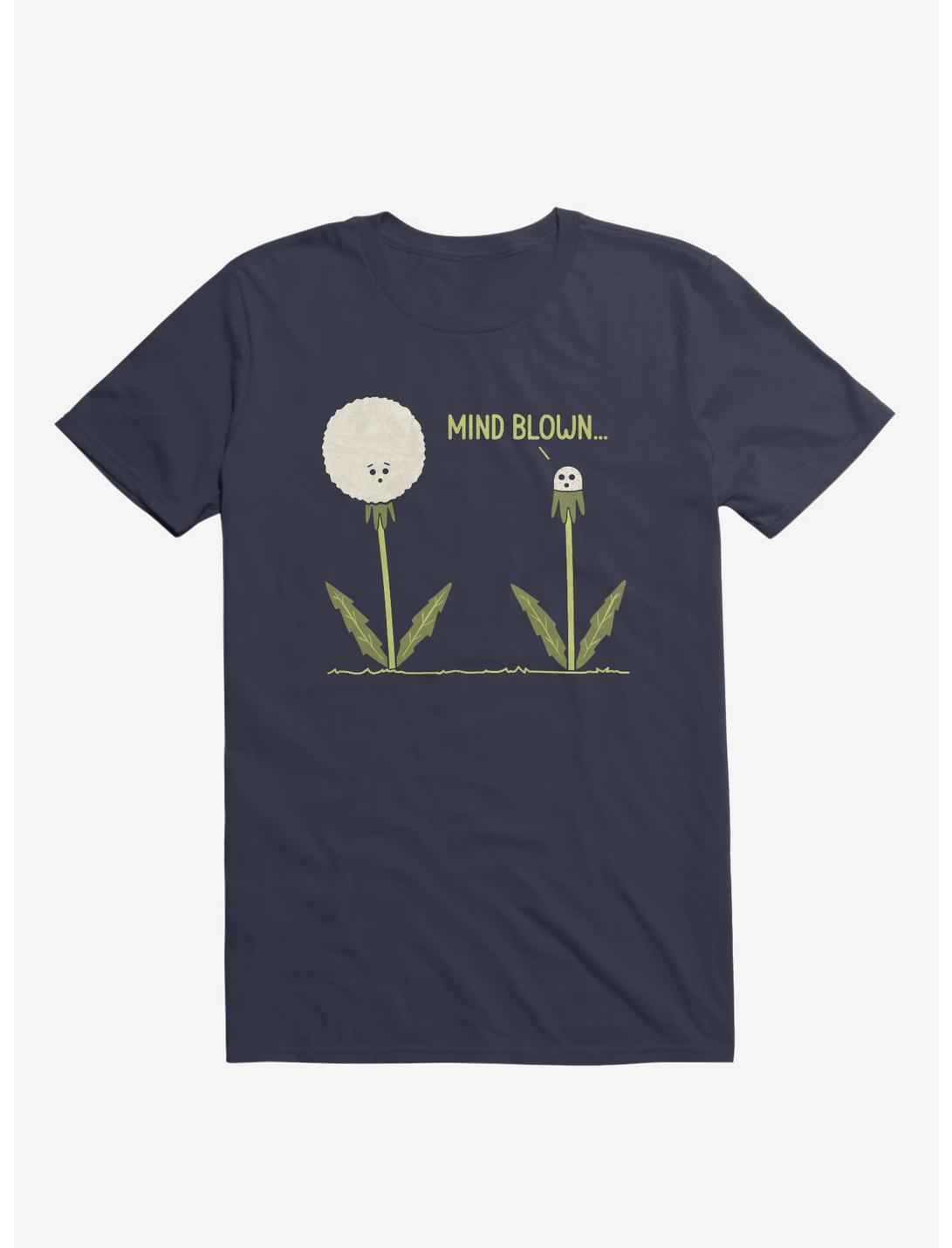 Mind Blown... Dandelion Navy Blue T-Shirt