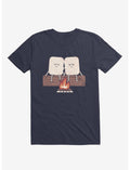 I Melt With You Marshmallows Navy Blue T-Shirt