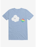 Cloud Oops Rainbow Light Blue T-Shirt
