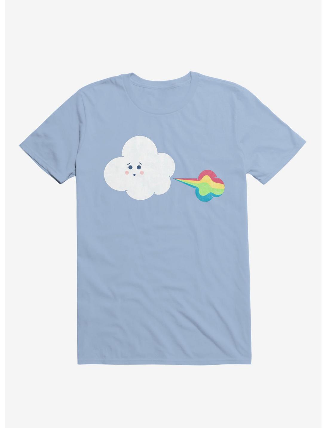 Cloud Oops Rainbow Light Blue T-Shirt