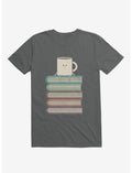Top Of The World Cup On Books Charcoal Grey T-Shirt