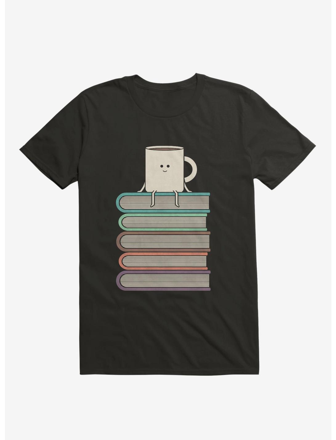 Top Of The World Cup On Books Black T-Shirt