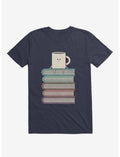 Top Of The World Cup On Books Navy Blue T-Shirt