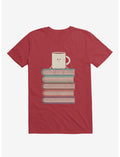 Top Of The World Cup On Books Red T-Shirt