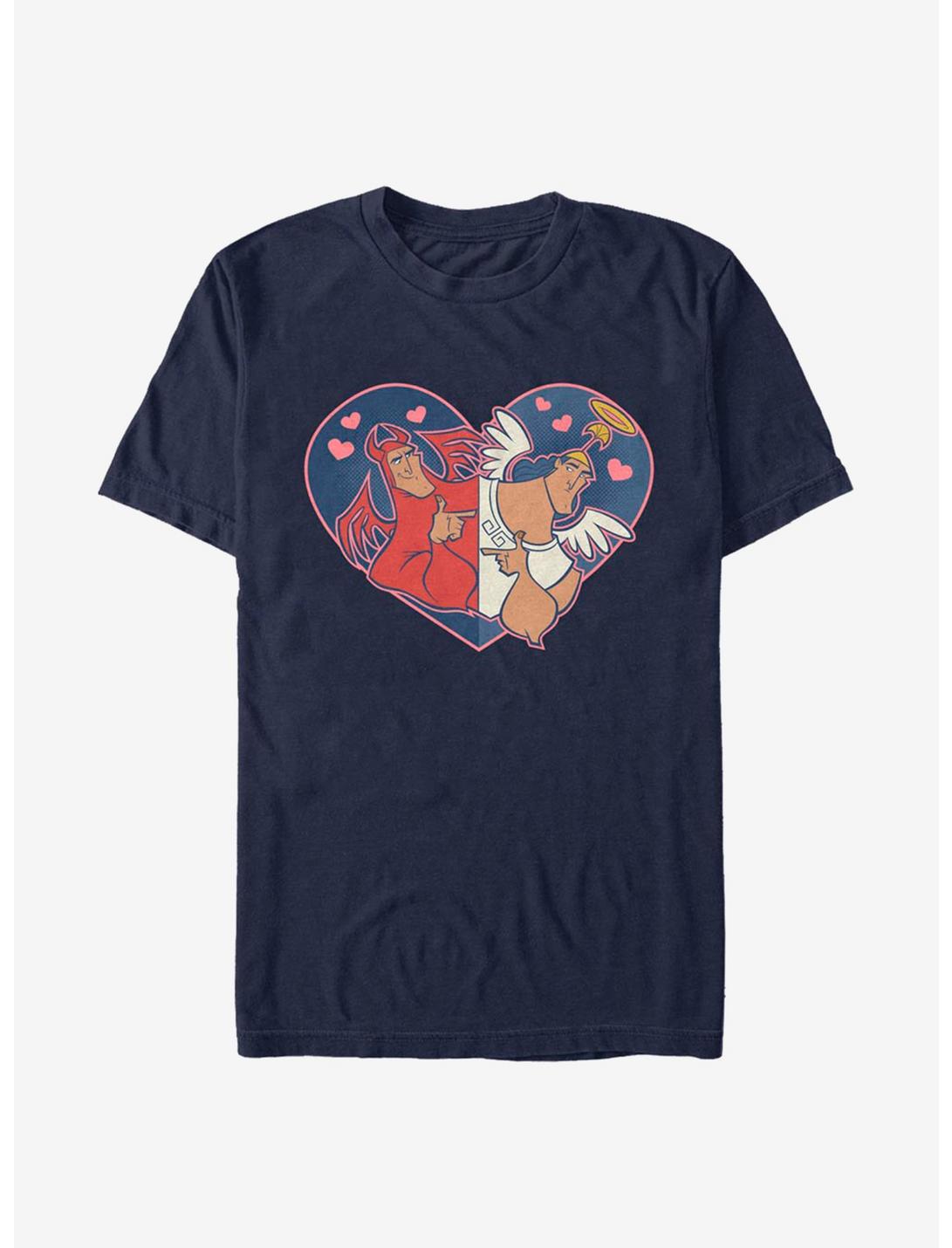 Disney The Emperor's New Groove Kronk Angel & Devil Heart T-Shirt