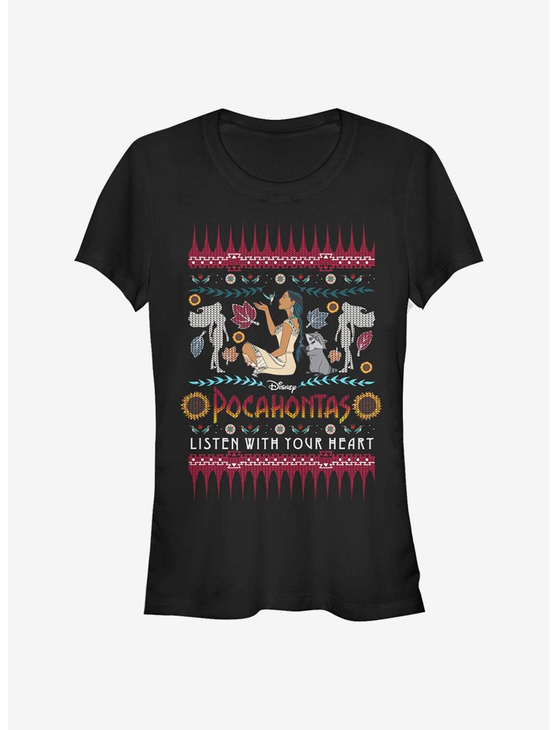 Disney Pocahontas Ugly Holiday Sweater Girls T-Shirt