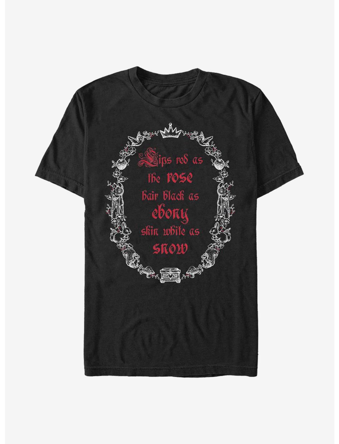 Disney Snow White And The Seven Dwarfs Black As Ebony T-Shirt