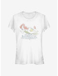 Disney The Little Mermaid Watercolor Fade Ariel Girls T-Shirt