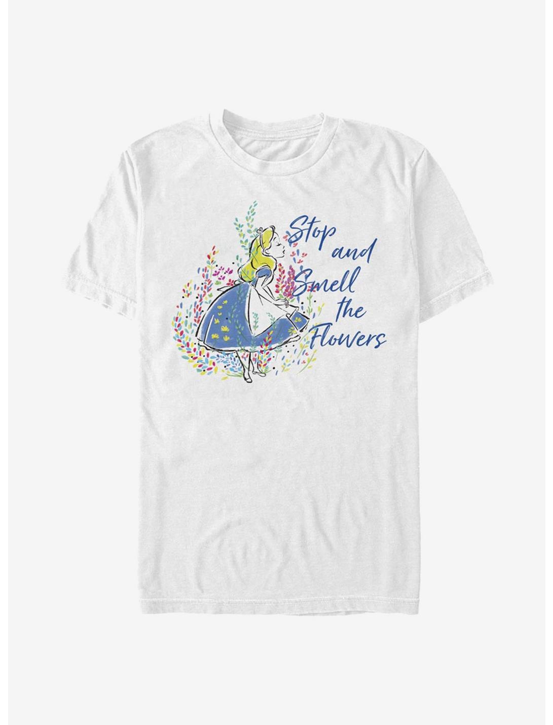 Disney Alice In Wonderland Smell The Flowers T-Shirt
