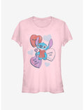 Disney Lilo & Stitch Heart Pizza Girls T-Shirt