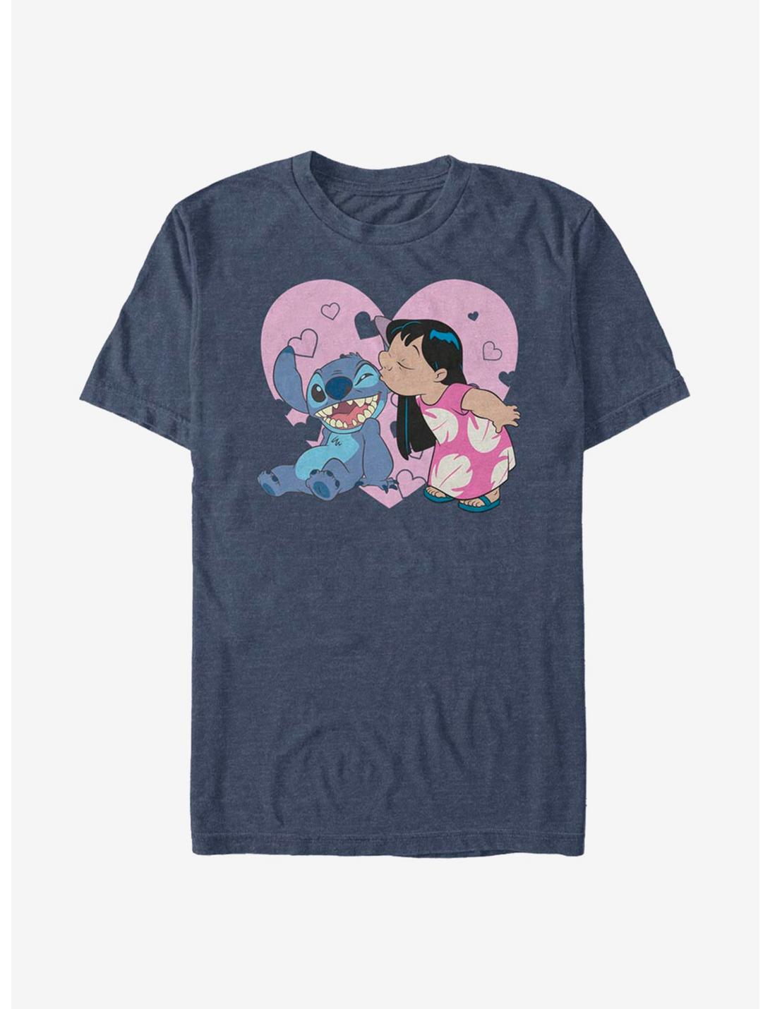 Disney Lilo & Stitch Lilo And Valentine Kisses T-Shirt