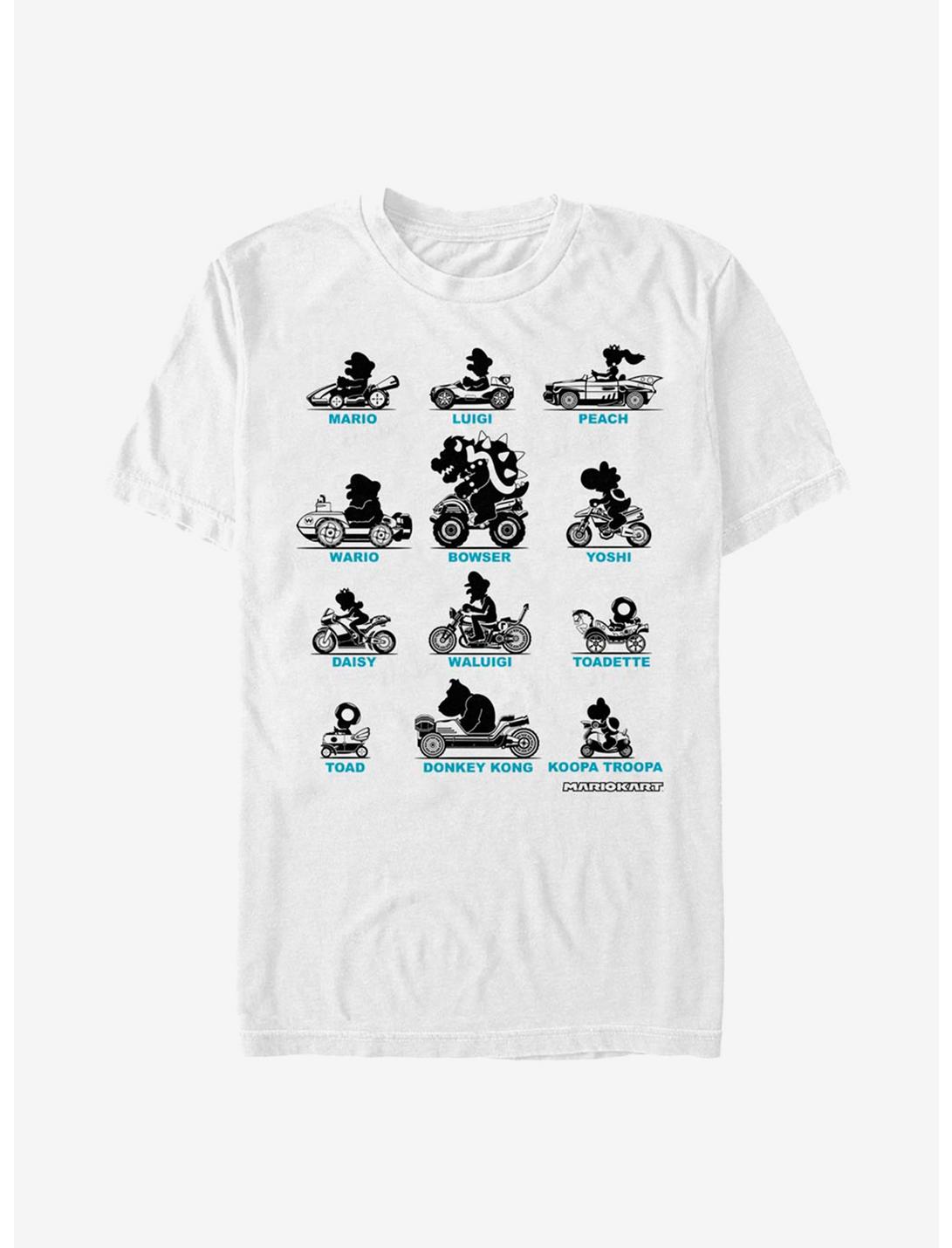 Super Mario Kart Sihouettes T-Shirt