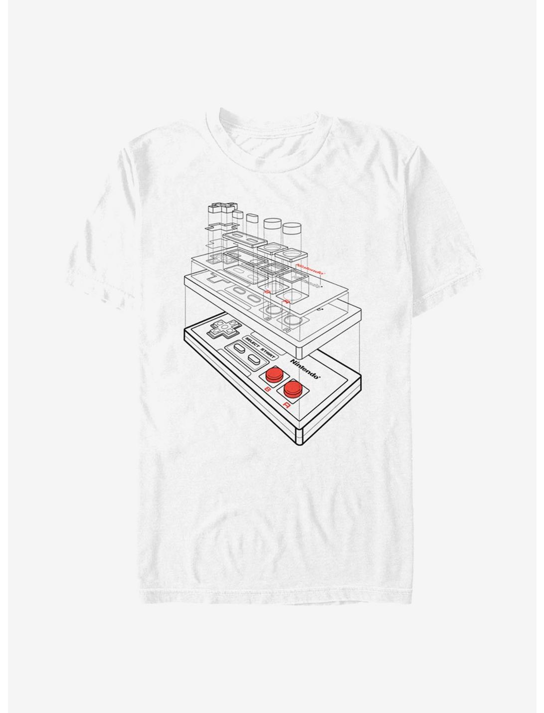 Nintendo Essential Controller Schematic T-Shirt