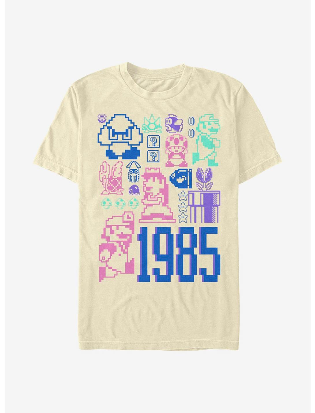 Super Mario Pastel Mario Jumble T-Shirt