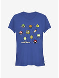 Super Mario Maker Items Scatter Girls T-Shirt