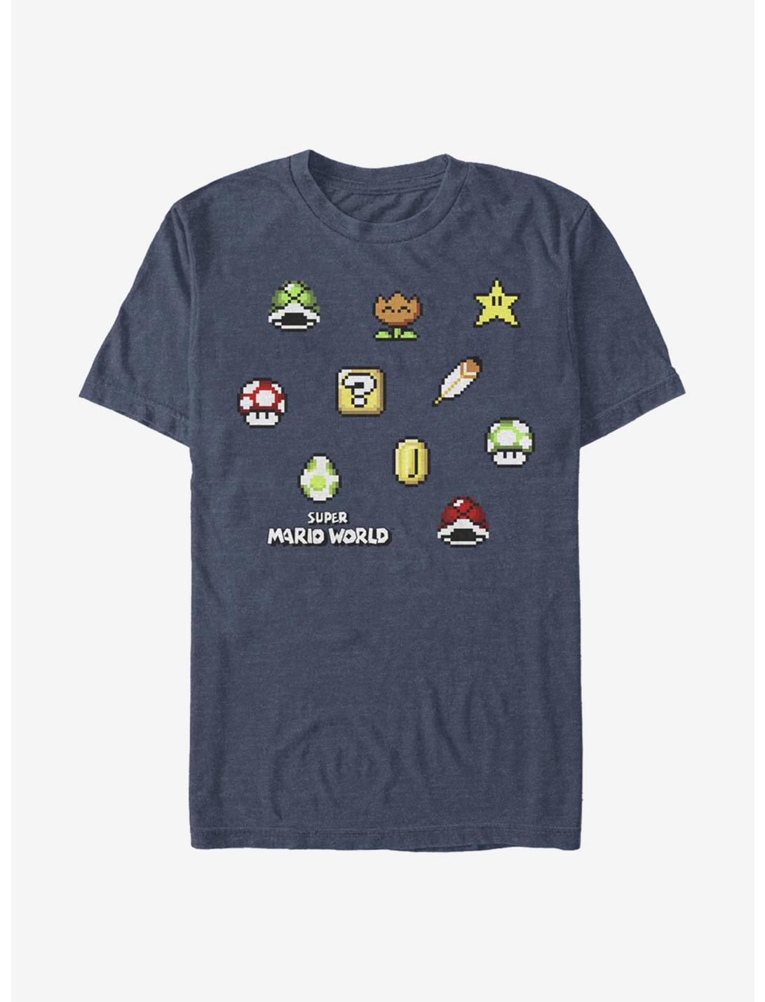 Super Mario Maker Items Scatter T-Shirt