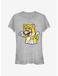 Super Mario Cat Mario Solo Girls T-Shirt