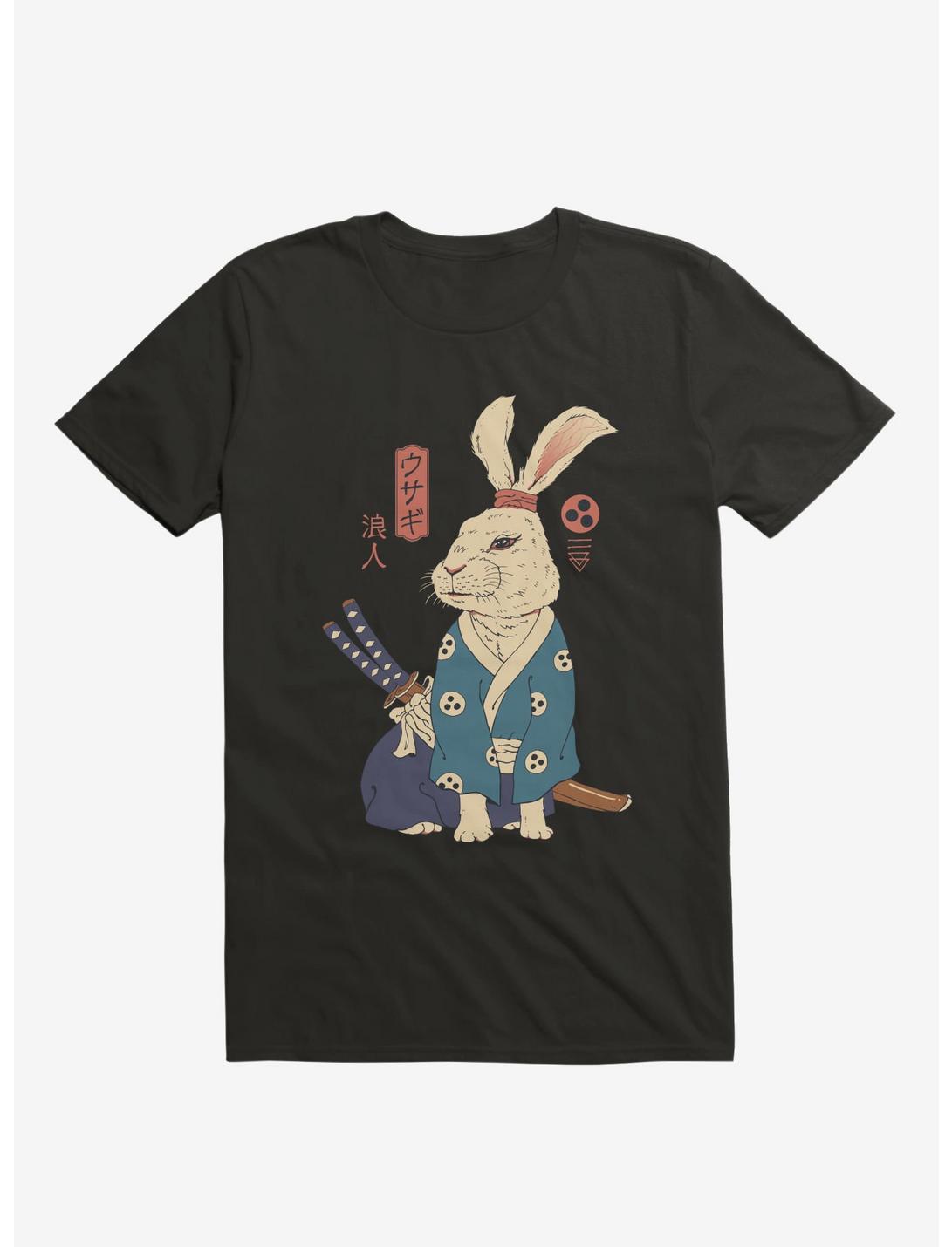 Rabbit Ronin Usagi Black T-Shirt