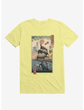 Turtle Stream Kame Kame Ukiyo-e Corn Silk Yellow T-Shirt