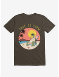 Take It Slow! Turtle Beach Brown T-Shirt