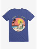 Take It Slow! Turtle Beach Royal Blue T-Shirt