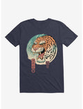 Tiger Ukiyo-E Navy Blue T-Shirt
