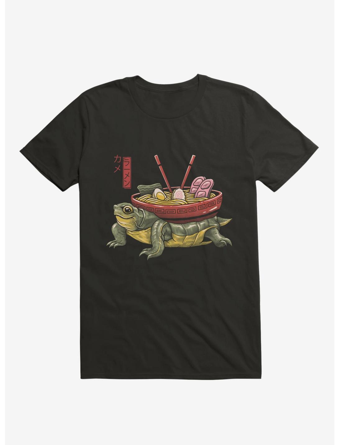 Turtle Kame Ramen Black T-Shirt