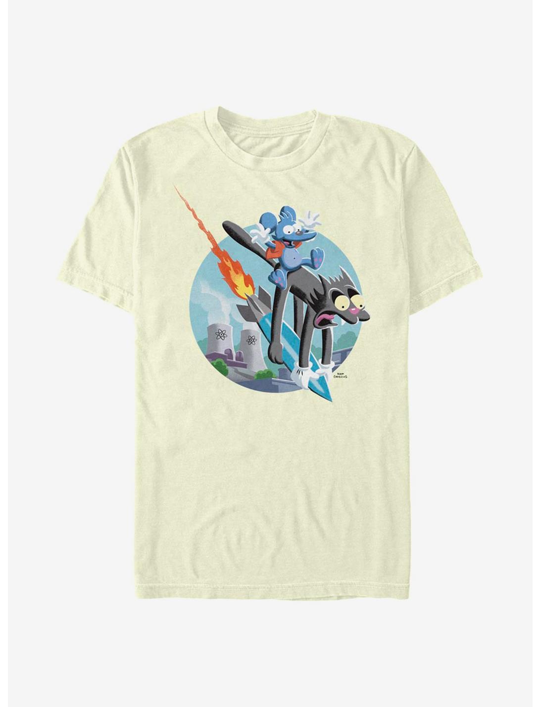 The Simpsons Itchy Scratchy Ride Missile T-Shirt