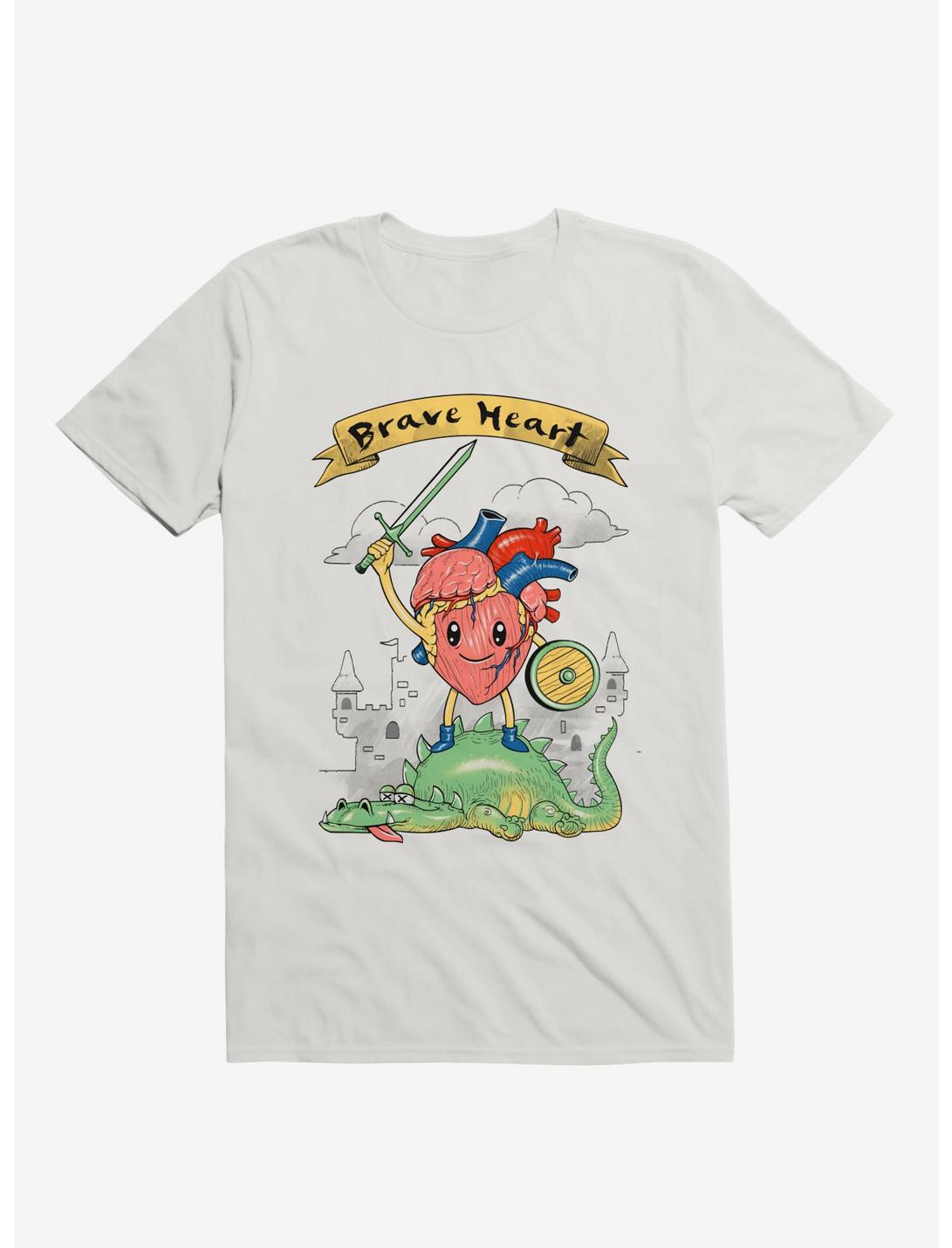 Brave Heart Knight White T-Shirt