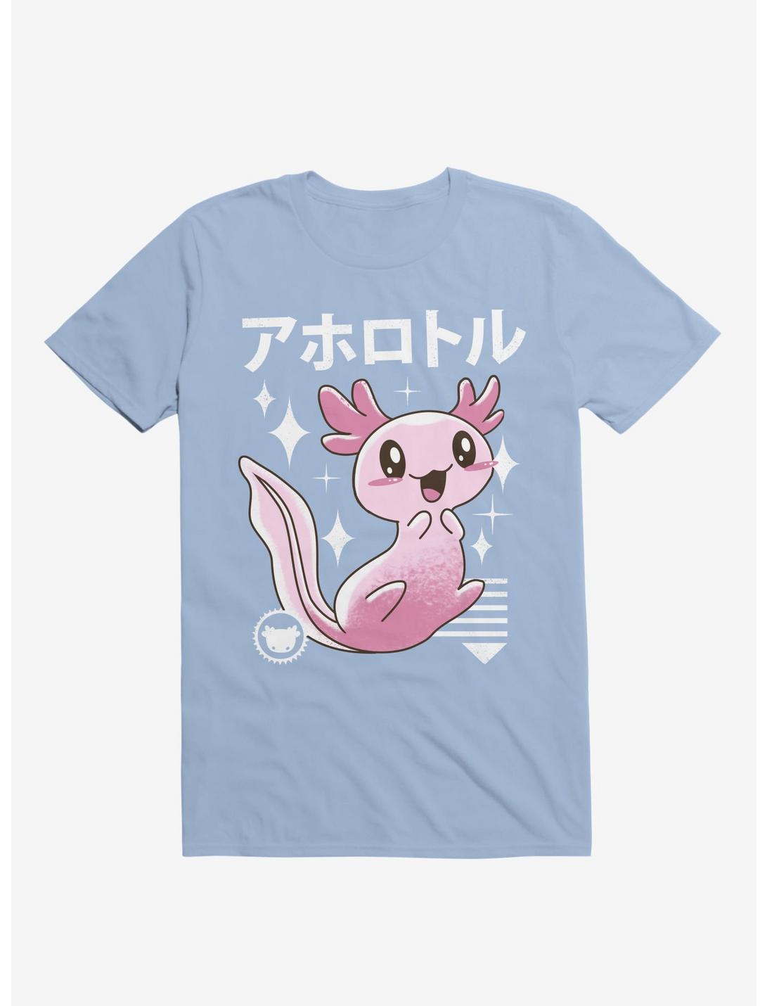 Kawaii Axolotl Light Blue T-Shirt