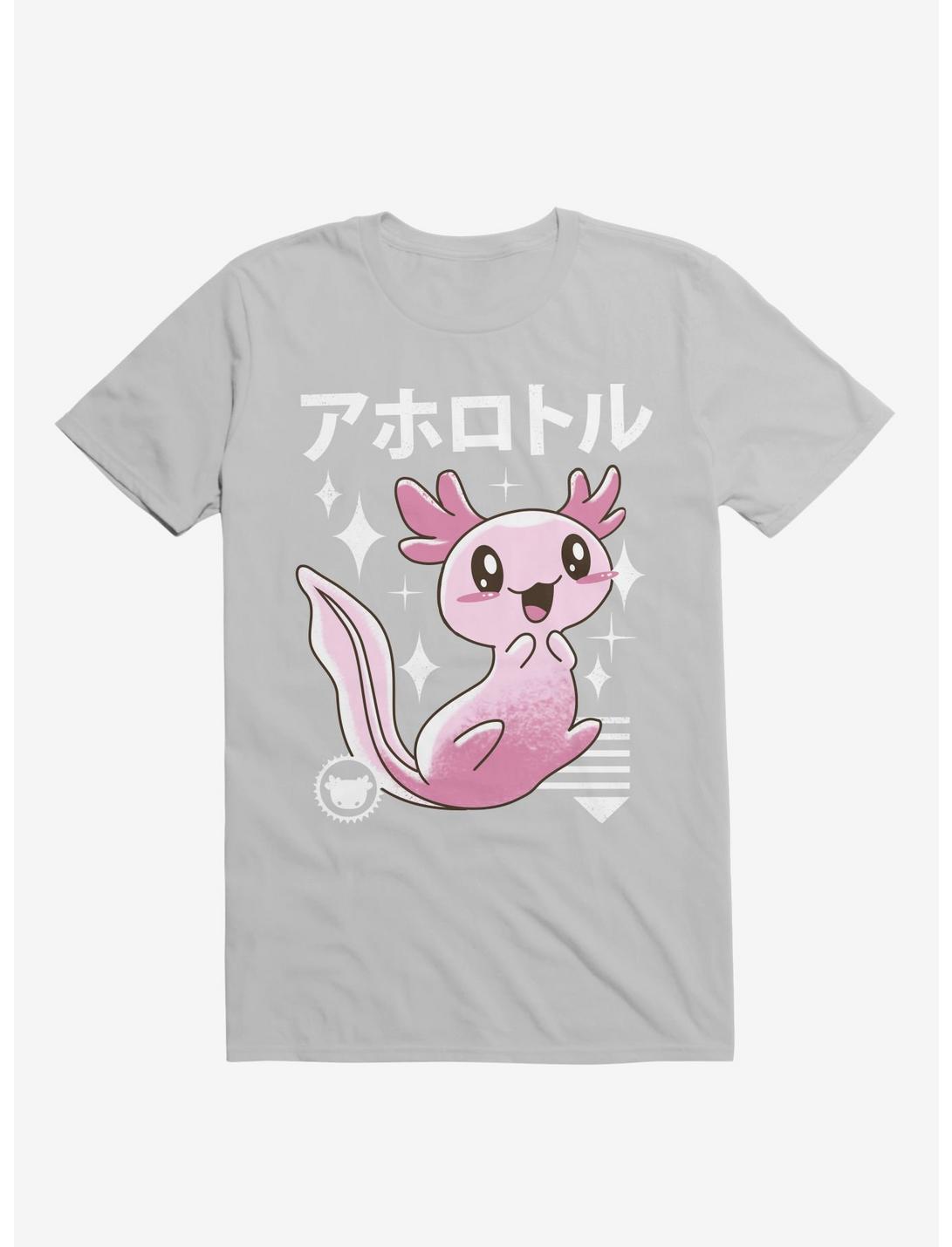 Kawaii Axolotl Ice Grey T-Shirt