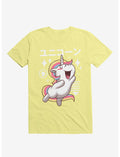 Kawaii Unicorn Corn Silk Yellow T-Shirt