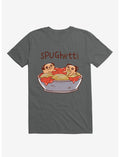 Spughetti Spaghetti Pugs Charcoal Grey T-Shirt