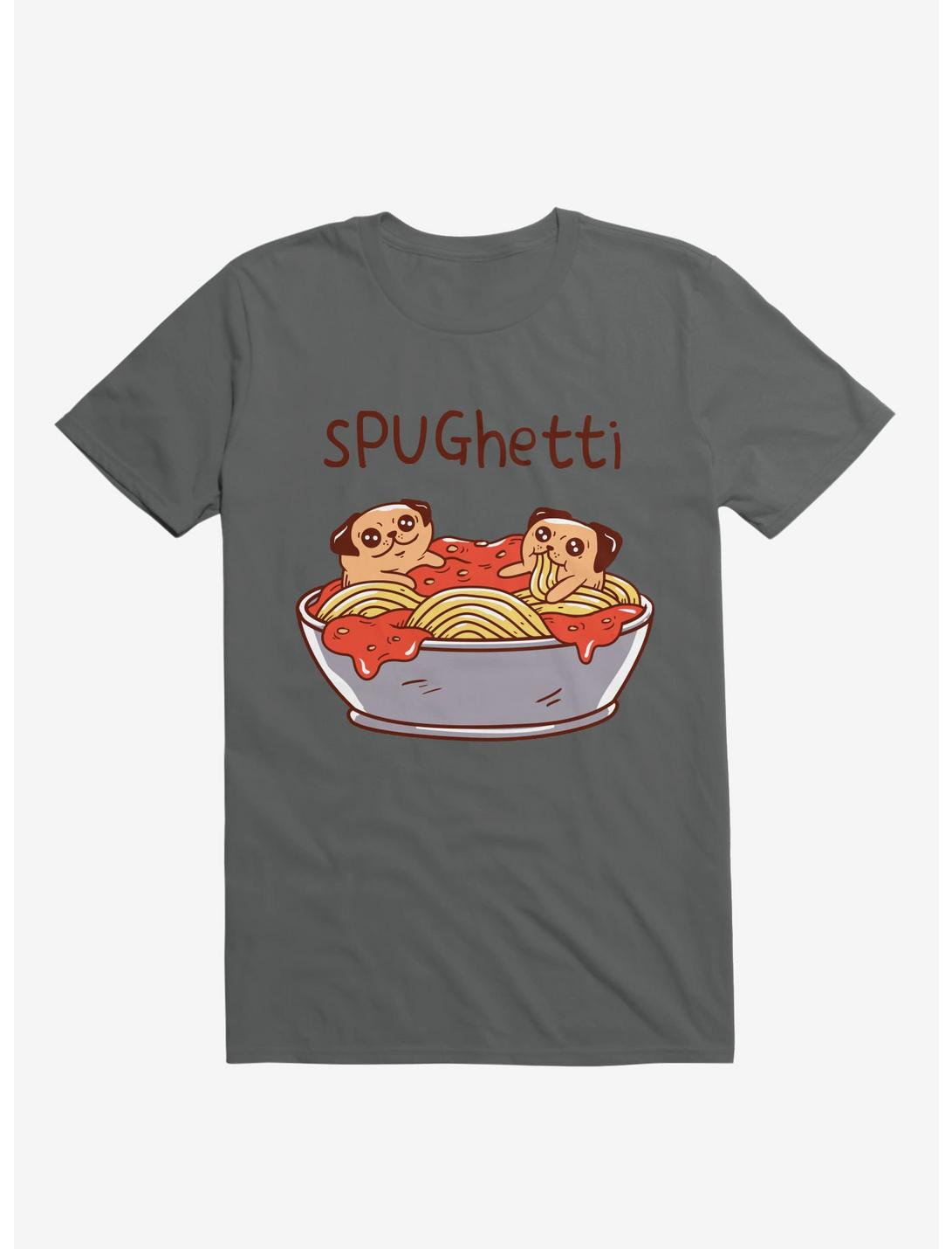 Spughetti Spaghetti Pugs Charcoal Grey T-Shirt