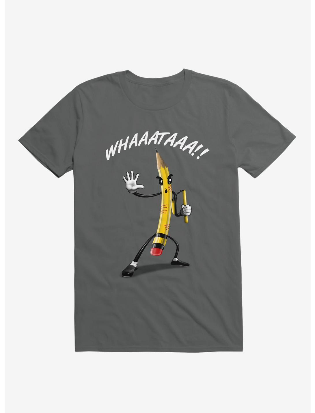 Whaaataaa!! Pencil Charcoal Grey T-Shirt