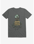 Free Hugs Octopus Charcoal Grey T-Shirt