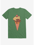 Ice Cream Bears Summer Kelly Green T-Shirt