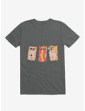 Sunscreen Pigs And Bacon Charcoal Grey T-Shirt