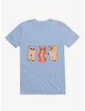 Sunscreen Pigs And Bacon Light Blue T-Shirt