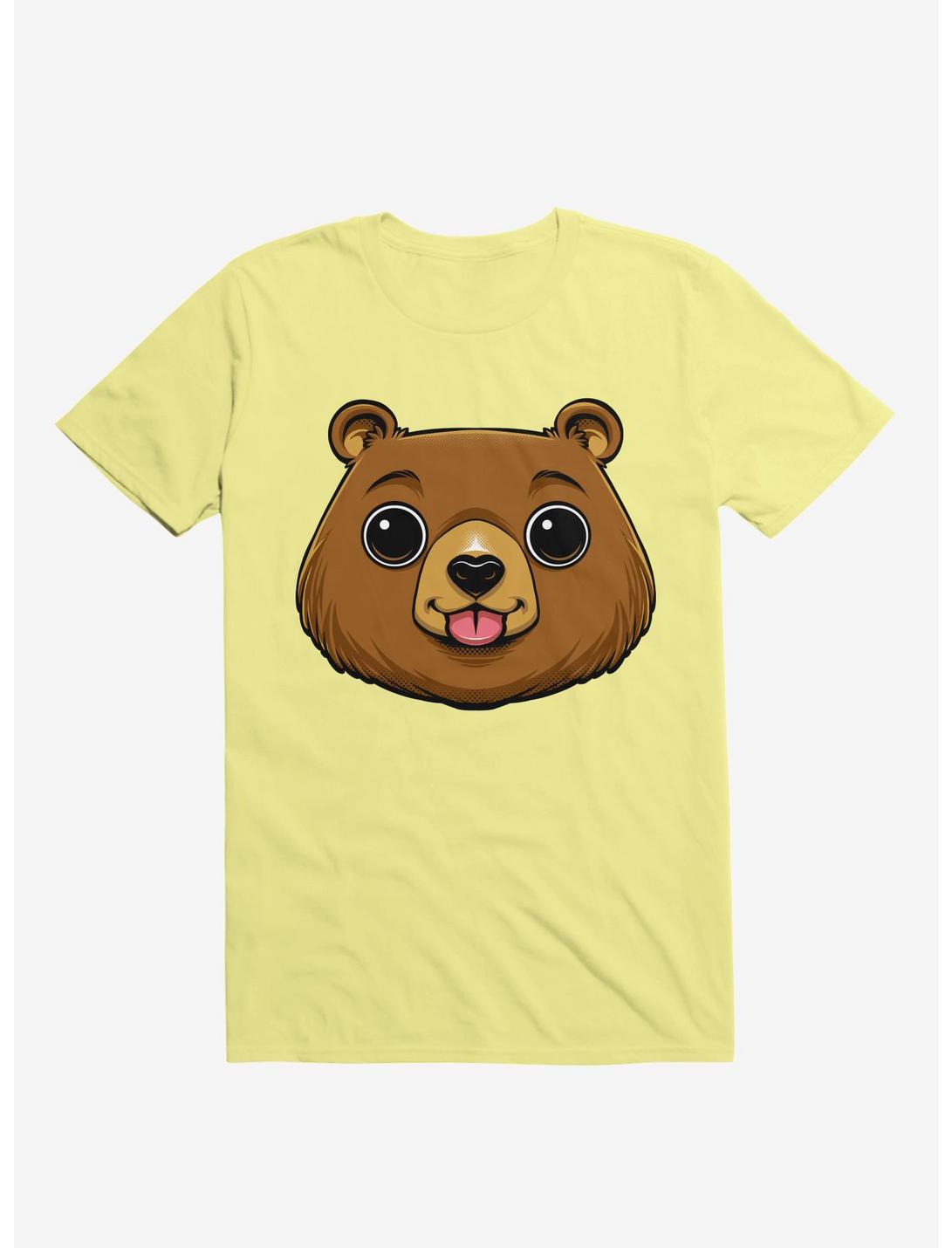 Bear Face Corn Silk Yellow T-Shirt