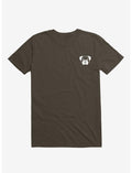 Dog Black And White Minimalist Pictogram T-Shirt