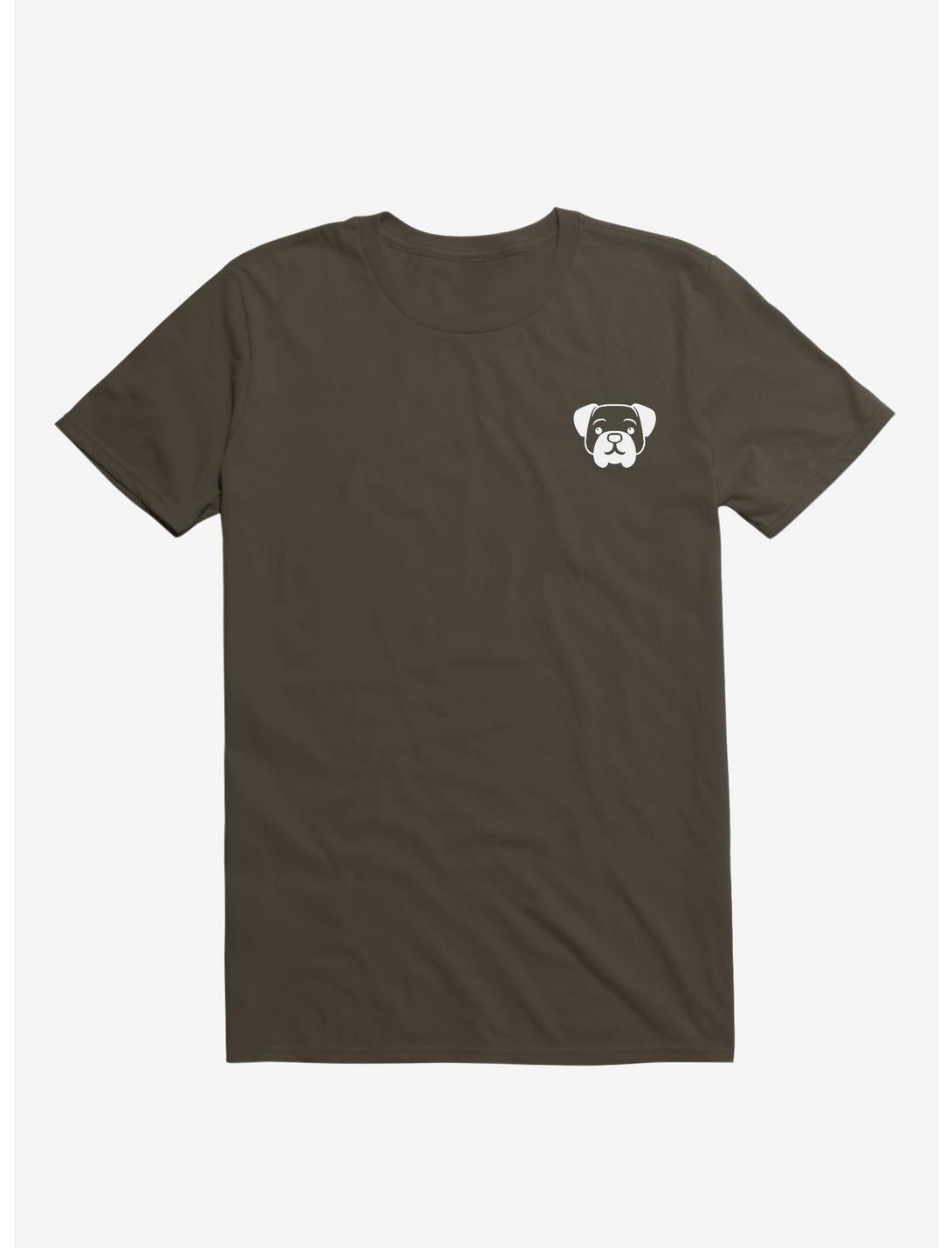 Dog Black And White Minimalist Pictogram T-Shirt