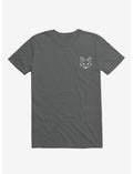 Fox Black And White Minimalist Pictogram - White T-Shirt